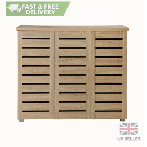 Oak shoe storage cabinet - storage, 5