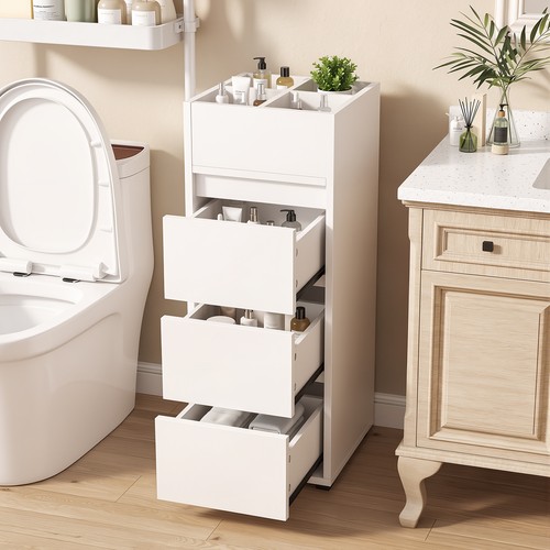 Narrow bathroom cabinet - bathroom, with